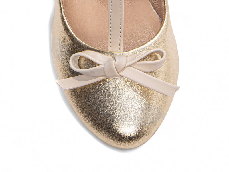 Sapato Boneca Mary Jane - Dourado -