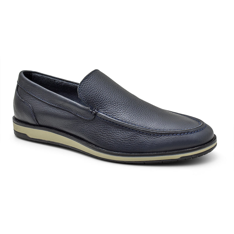 Mocassim Masculino Oxford - 100% Couro Legítimo e Tecido interno Antibacteriano -