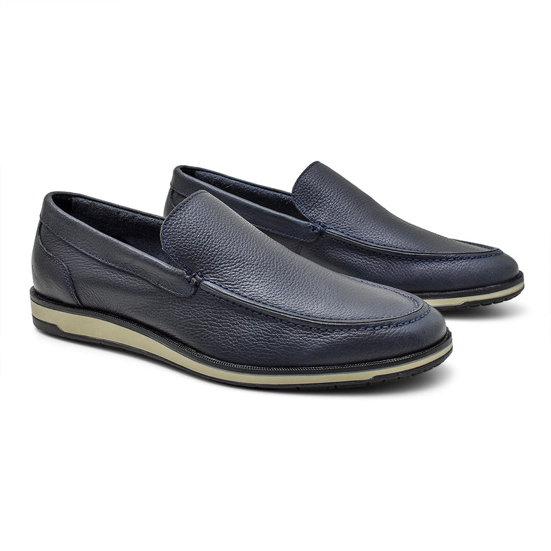 Mocassim Masculino Oxford - 100% Couro Legítimo e Tecido interno Antibacteriano -