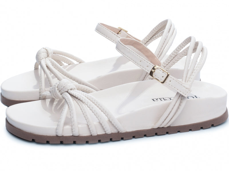 Sandália Papete Birken Off White