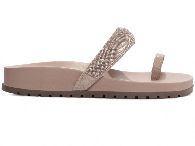 Sandália Papete Birken Com Strass